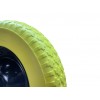 Поліуретанове колесо для тачки BLUETOOLS + вісь (4.0х8) (110-6013)
