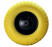 Колесо поліуретанове BLUETOOLS + вісь (4.0х6) (110-6012)
