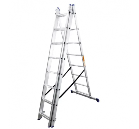 Драбина алюмінієва 3-х секційна BLUETOOLS Expert (3х8 сходинок) (160-9025)