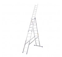 Драбина алюмінієва 3-х секційна BLUETOOLS Expert (3х11 сходинок) (160-9028)