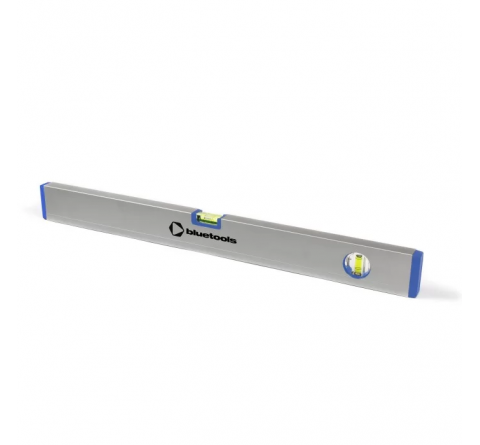 Рівень будівельний алюмінієвий BLUETOOLS (1 м, 2 вічка) (220-5014)