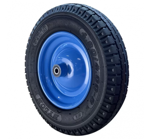 Пневматичне колесо для тачки BLUETOOLS + вісь (4.0х8) (220-6003)