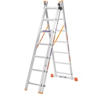 Драбина алюмінієва 3-х секційна BLUETOOLS (3х7 сходинок) (160-9307)