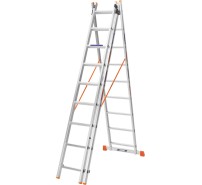 Драбина алюмінієва 3-х секційна BLUETOOLS (3х9 сходинок) (160-9006)