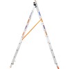 Драбина алюмінієва 3-х секційна BLUETOOLS (3х10 сходинок) (160-9310)