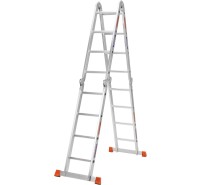 Драбина-трансформер алюмінієва BLUETOOLS (4х4 сходинки) (160-9013)