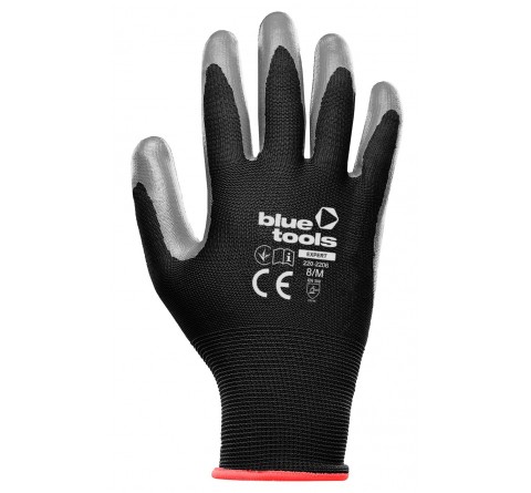 Рукавиці з нітриловим покриттям BLUETOOLS Expert OILGRIP (12 пар, 8" / M) (220-2206-08)