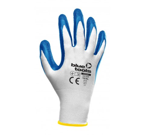Рукавиці з латексним покриттям BLUETOOLS Recodrag (XL) (220-2208-10-IND)